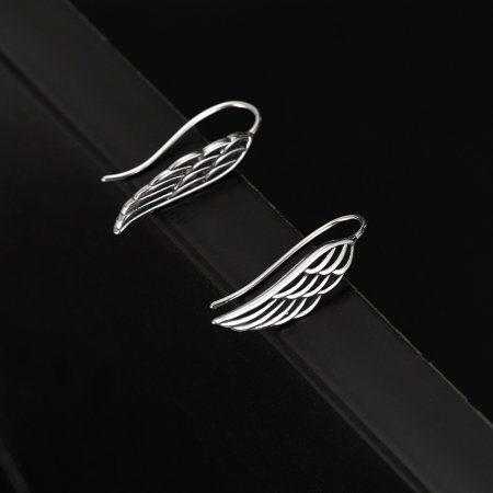 Cercei inox aripi de inger [13]