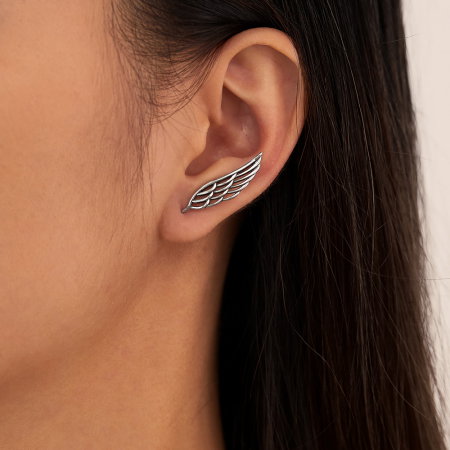 Cercei inox aripi de inger [3]