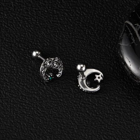 Cercei inox astrali cu trandafiri [2]