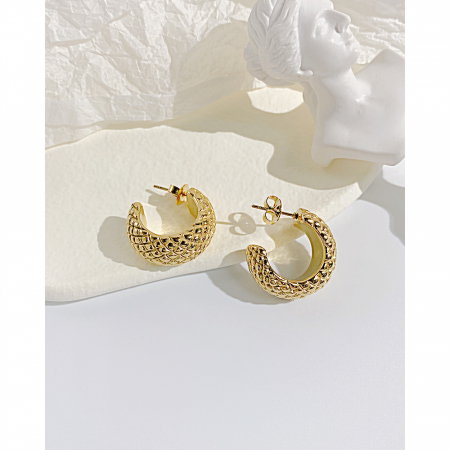 Cercei inox aurii [14]