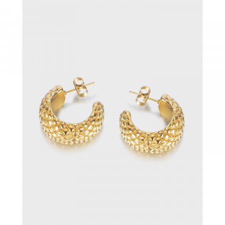 Cercei inox aurii [10]