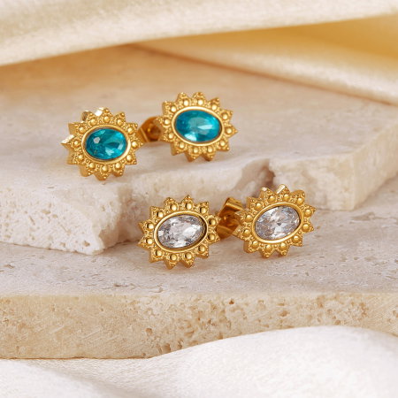 Cercei inox White Diamond [6]