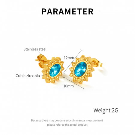 Cercei inox White Diamond [5]