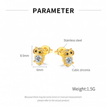 Cercei inox bufnite [3]