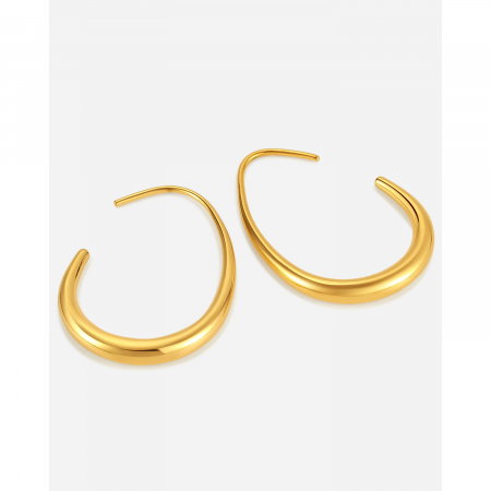 Cercei inox carlig aurii [6]