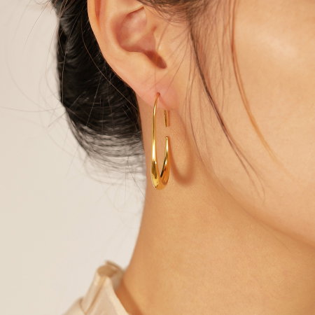 Cercei inox carlig aurii [9]