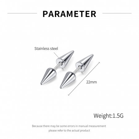 Cercei inox conici [6]