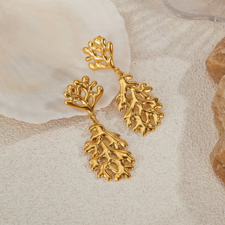 Cercei inox coral [4]