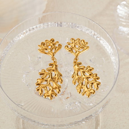 Cercei inox coral [13]