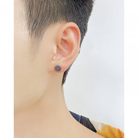 Cercei inox cruce malteza [2]