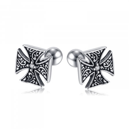 Cercei inox cruce malteza