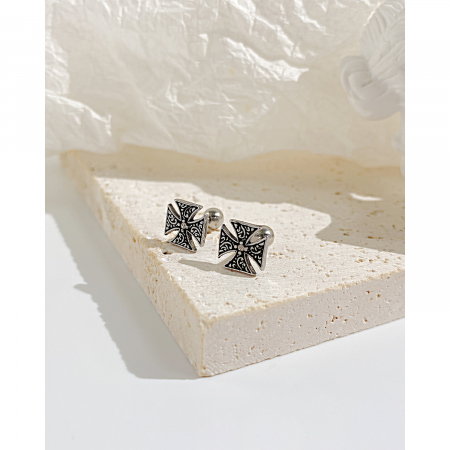 Cercei inox cruce malteza [1]