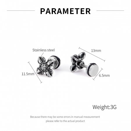 Cercei inox cruce stilizata [12]