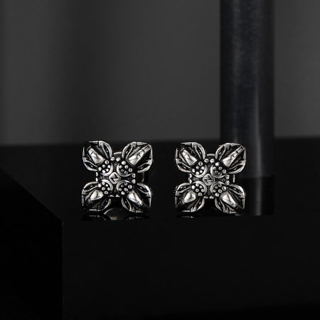 Cercei inox cruce stilizata [13]