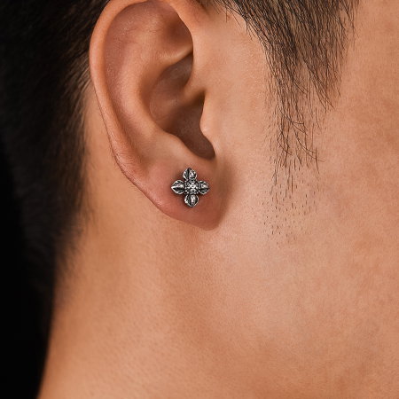 Cercei inox cruce stilizata [14]