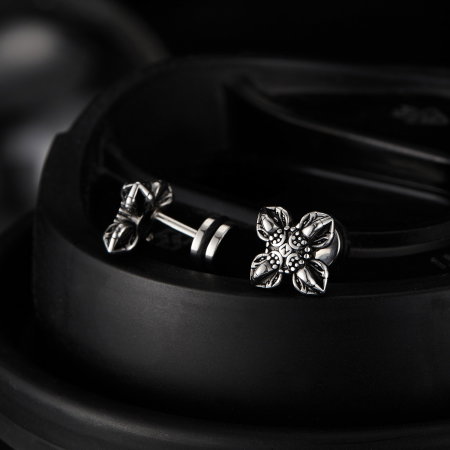 Cercei inox cruce stilizata [9]