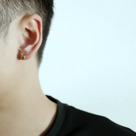 Cercei inox cu cerbi [2]