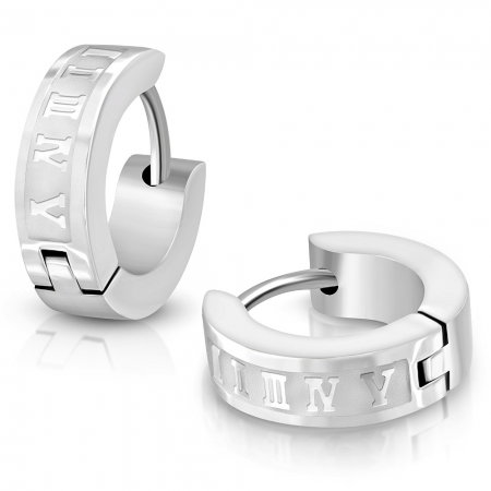 Cercei inox cu cifre romane [0]