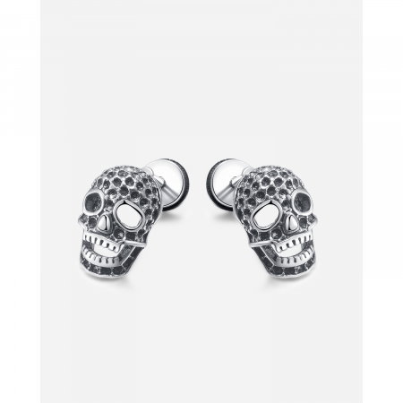 Cercei inox cu cranii [7]