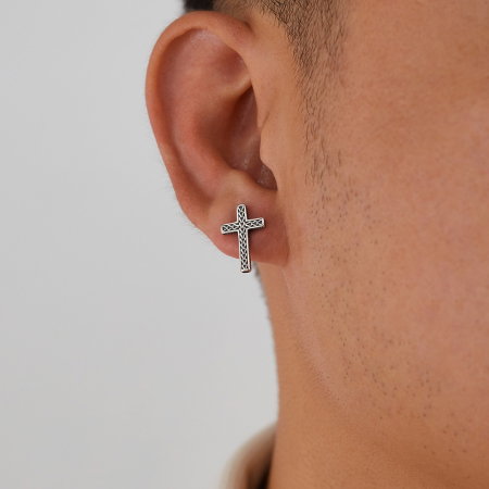 Cercei inox cu cruce [14]