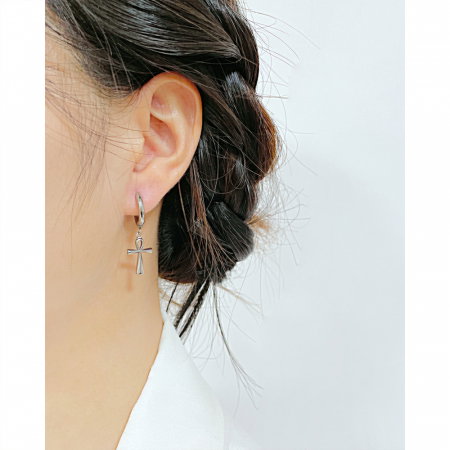 Cercei inox cu cruciulite [1]