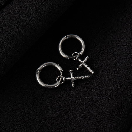 Cercei inox cu cruciulite [9]