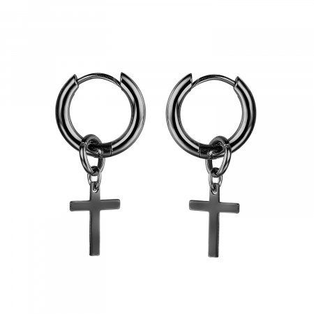 Cercei inox cu cruciulite