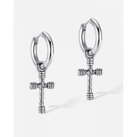 Cercei inox cu cruciulite [7]