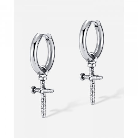 Cercei inox cu cruciulite [7]