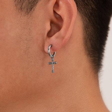 Cercei inox cu cruciulite [5]