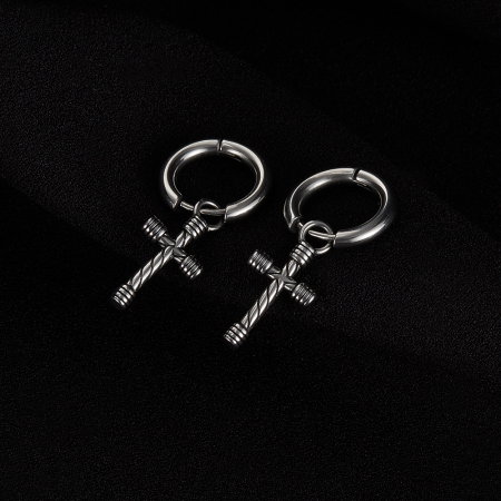 Cercei inox cu cruciulite [13]