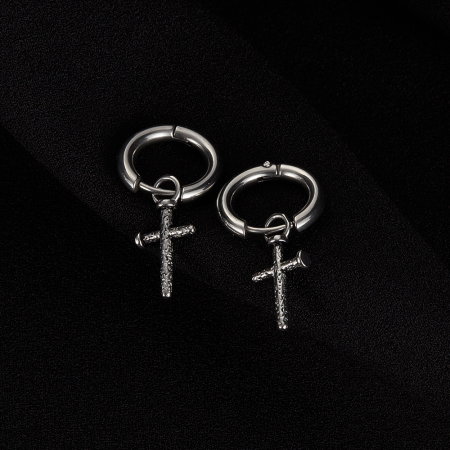 Cercei inox cu cruciulite [1]