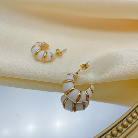 Cercei inox cu email [3]