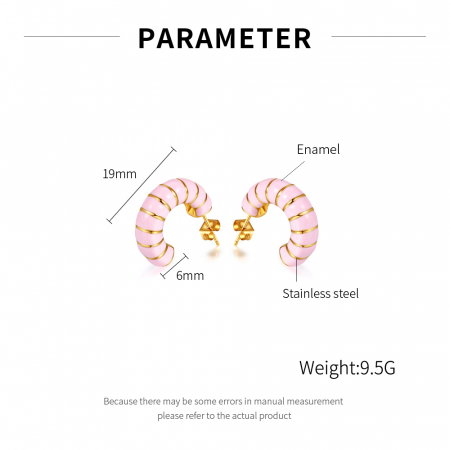 Cercei inox cu email [7]