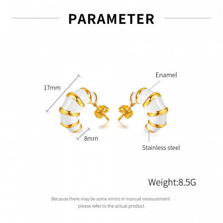 Cercei inox cu email [5]