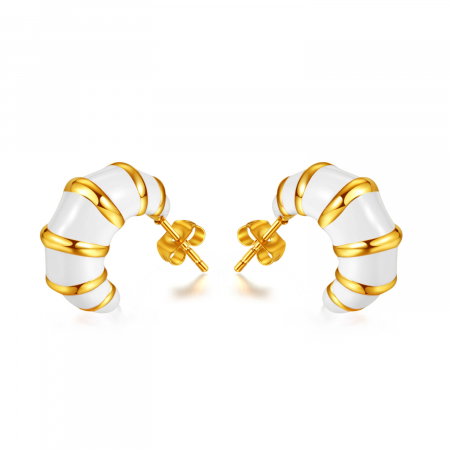 Cercei inox cu email