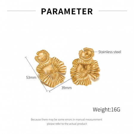 Cercei inox cu flori rochita randunicii [12]