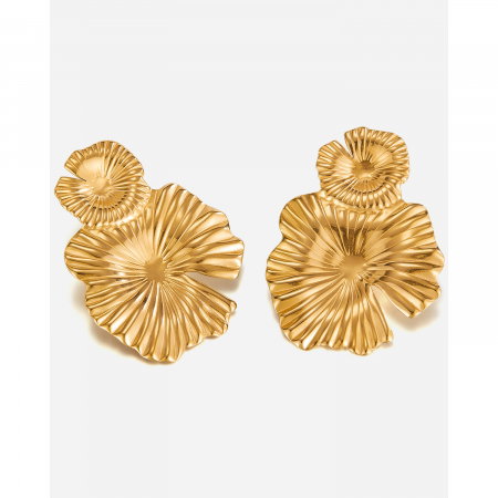 Cercei inox cu flori rochita randunicii [7]