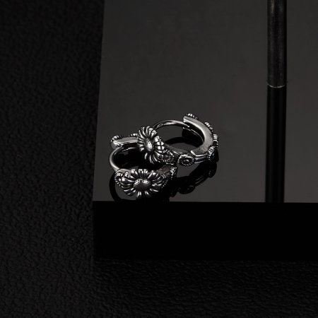 Cercei inox cu margarete [4]