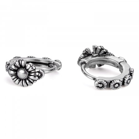 Cercei inox cu margarete