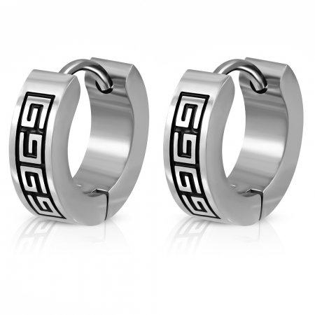 Cercei inox cu model grecesc [1]