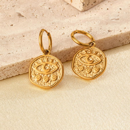 Cercei inox cu ochi de deochi [1]