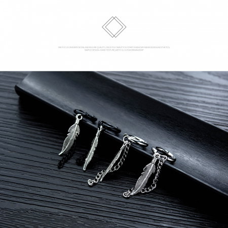 Cercei inox cu pana [5]