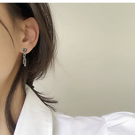 Cercei inox cu pene [1]