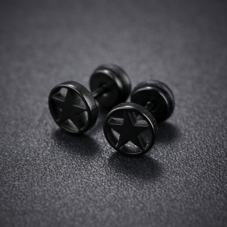 Cercei inox cu pentagrama [1]