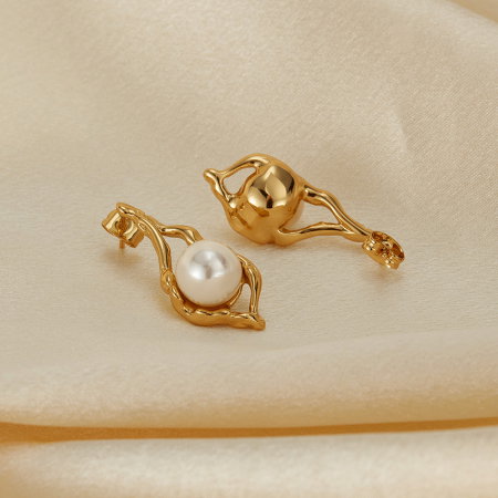 Cercei inox cu perle [1]