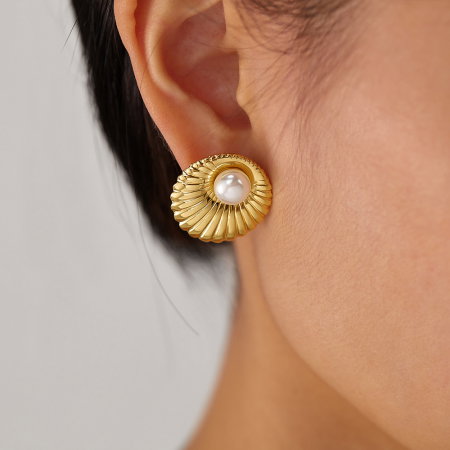 Cercei inox cu perle [14]