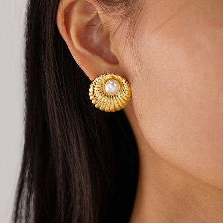 Cercei inox cu perle [11]