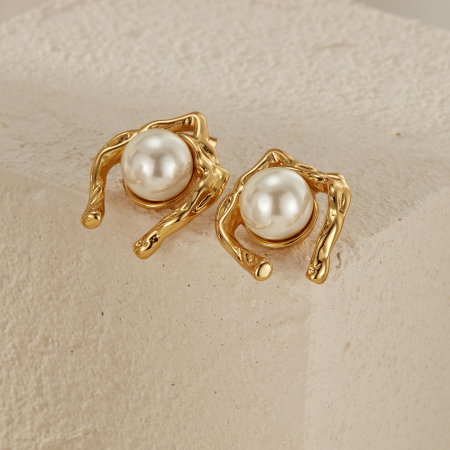 Cercei inox cu perle [1]