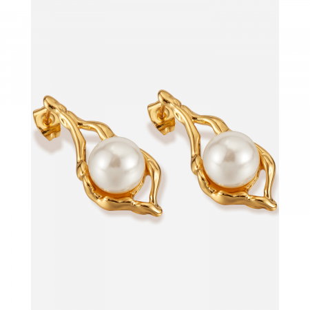 Cercei inox cu perle [7]